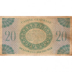 AEF - France Outre-Mer - Pick 17b_7 - 20 francs - Série LL - 02/02/1944 - Etat : TB-