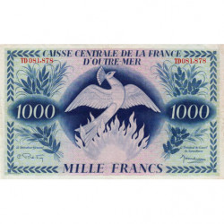 AEF - France Outre-Mer - Pick 19 - 1'000 francs - Série TD - 02/02/1944 - Etat : TTB+ à SUP