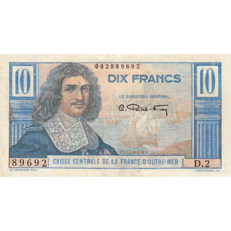 AEF - Pick 21 - 10 francs - Série D.2 - 1947 - Etat : TTB-