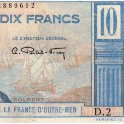 AEF - Pick 21 - 10 francs - Série D.2 - 1947 - Etat : TTB-