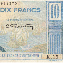 AEF - Pick 21 - 10 francs - Série K.13 - 1947 - Etat : TB