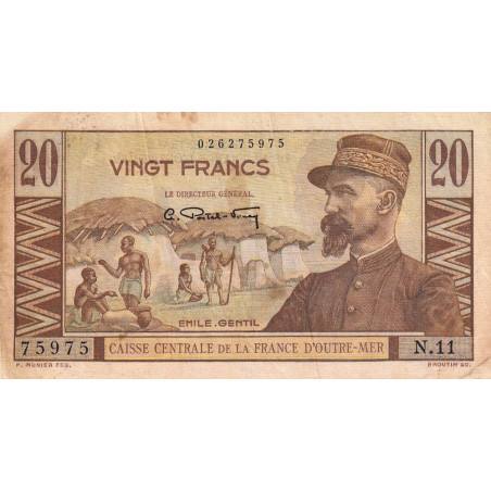 AEF - Pick 22 - 20 francs - Série N.11 - 1947 - Etat : TB