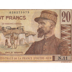 AEF - Pick 22 - 20 francs - Série N.11 - 1947 - Etat : TB