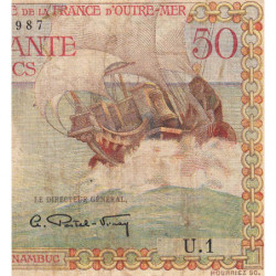 AEF - Pick 23 - 50 francs - Série U.1 - 1947 - Etat : TB-