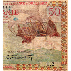 AEF - Pick 23 - 50 francs - Série T.2 - 1947 - Etat : TB-