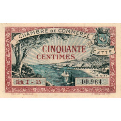 Cette (Sète) - Pirot 41-18 - 50 centimes - Série Z 15 - 1922 - Etat : SUP+