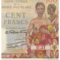 AEF - Pick 24 - 100 francs - Série U.21 - 1947 - Etat : SUP