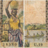 AEF - Pick 32 - 100 francs - Série U.19 - 1957 - Etat : B-