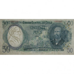 Chili - Pick 151b_2a - 50 pesos - Série B 7 - 1981 - Etat : NEUF