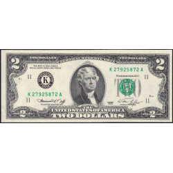 Etats Unis - Pick 461 - 2 dollars - Série K A - 1976 - Dallas - Etat : NEUF