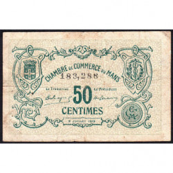 Le Mans - Pirot 69-1a - 50 centimes - 08/07/1915 - Etat : B+