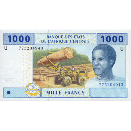 Cameroun - Afrique Centrale - Pick 207Ue - 1'000 francs - 2002 (2017) - Etat : NEUF