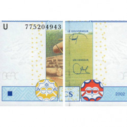 Cameroun - Afrique Centrale - Pick 207Ue - 1'000 francs - 2002 (2017) - Etat : NEUF