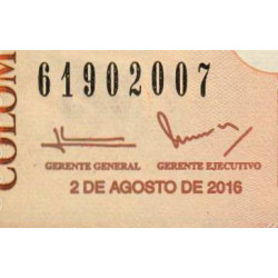 Colombie - Pick 456u - 1'000 pesos - Sans série - 02/08/2016 - Etat : NEUF