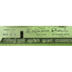 Sri-Lanka - Pick 127c - 1'000 rupees - Série S/260 - 04/02/2015 - Etat : NEUF