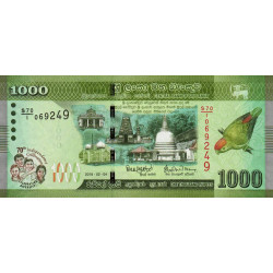 Sri-Lanka - Pick 130 - 1'000 rupees - Série S70/1 - 04/02/2018 - Commémoratif - Etat : NEUF