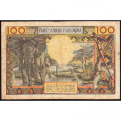 Centrafrique - Afrique Equatoriale - Pick 3b - 100 francs - Série M.2 - 1963 - Etat : TB à TB+