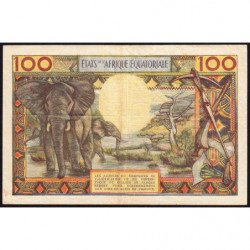 Centrafrique - Afrique Equatoriale - Pick 3b - 100 francs - Série D.7 - 1963 - Etat : TTB