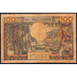 Centrafrique - Afrique Equatoriale - Pick 3b - 100 francs - Série U.11 - 1963 - Etat : B+