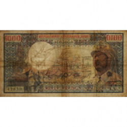 Centrafrique - Pick 2 - 1'000 francs - Série L.4 - 1974 - Etat : TB-
