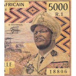 Centrafrique - Pick 7 - 5'000 francs - Série R.1 - 1978 - Etat : TB-