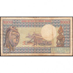 Centrafrique - Pick 10_2 - 1'000 francs - Série H.13 - 01/07/1980 - Etat : TB