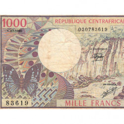 Centrafrique - Pick 10_2 - 1'000 francs - Série H.13 - 01/07/1980 - Etat : TB