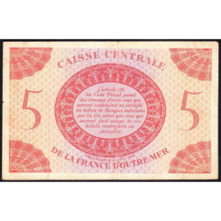 AEF - France Outre-Mer - Pick 15a - 5 francs - Rarissime série AE - 02/02/1944 - Etat : TTB