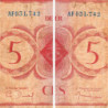 AEF - France Outre-Mer - Pick 15a_3 - 5 francs - Rarissime série AF - 02/02/1944 - Etat : B