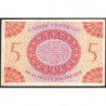 AEF - France Outre-Mer - Pick 15a_5- 5 francs - Rarissime série AJ - 02/02/1944 - Etat : TTB
