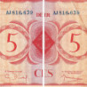 AEF - France Outre-Mer - Pick 15a_5- 5 francs - Rarissime série AJ - 02/02/1944 - Etat : TTB