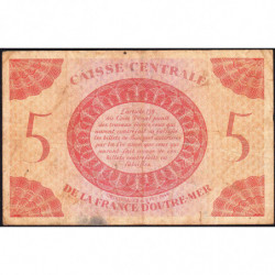 AEF - France Outre-Mer - Pick 15a_6 - 5 francs - Série AL - 02/02/1944 - Etat : TB-