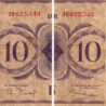 AEF - France Outre-Mer - Pick 16a_5 - 10 francs - Rarissime série FH - 02/02/1944 - Etat : B