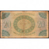 AEF - France Outre-Mer - Pick 17b - 20 francs - Rarissime série LF - 02/02/1944 - Etat : B