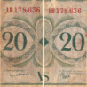 AEF - France Libre - Pick 12a - 20 francs - Série LB - 02/12/1941 - Etat : B+