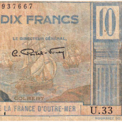 AEF - Pick 21 - 10 francs - Série U.33 - 1947 - Etat : TB-