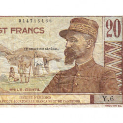 AEF - Pick 22 - 20 francs - Série U.7 - 1947 - Etat : B+