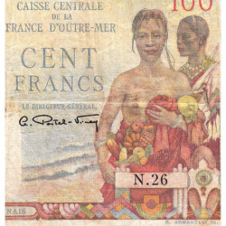 AEF - Pick 24 - 100 francs - Série N.26 - 1947 - Etat : TB-