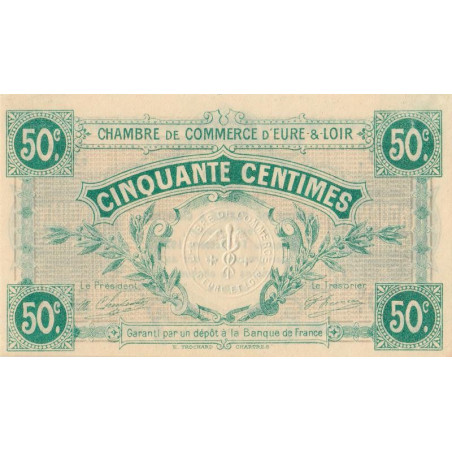 Chartres (Eure-et-Loir) - Pirot 45-1 - 50 centimes - 01/10/1915 - Etat : SPL