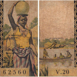 AEF - Pick 32 - 100 francs - Série V.20 - 1957 - Etat : AB