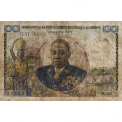 Etats de l'Afrique Equatoriale - Pick 1f - 100 francs - Série R.38 - 1961 - Etat : TB-