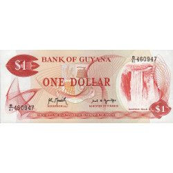 Guyana - Pick 21g_1 - 1 dollar - 1992 - Série B/41 - Etat : NEUF