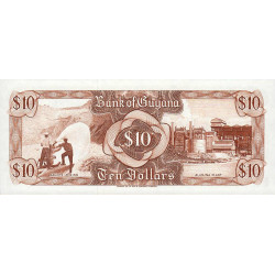Guyana - Pick 23f - 10 dollars - 1992 - Série A/26 - Etat : NEUF