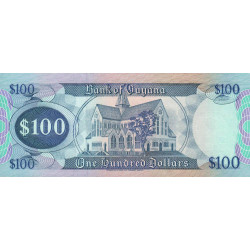 Guyana - Pick 28_1 - 100 dollars - Série A/14 - 10/10/1988 - Etat : NEUF