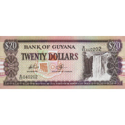 Guyana - Pick 30e_1 - 20 dollars - Série B/85 - 2006 - Etat : NEUF