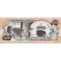 Guyana - Pick 30e_1 - 20 dollars - Série B/85 - 2006 - Etat : NEUF