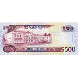 Guyana - Pick 32 - 500 dollars - Série A/30 - 11/10/1996 - Etat : NEUF