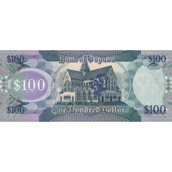 Guyana - Pick 36a - 100 dollars - Série B/5 - 2006 - Etat : NEUF