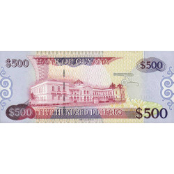 Guyana - Pick 37_1 - 500 dollars - Série AE - 2011 - Etat : NEUF