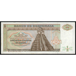 Guatémala - Pick 65_4 - 0,50 quetzal - 09/01/1985 - Série AB - Etat : SUP